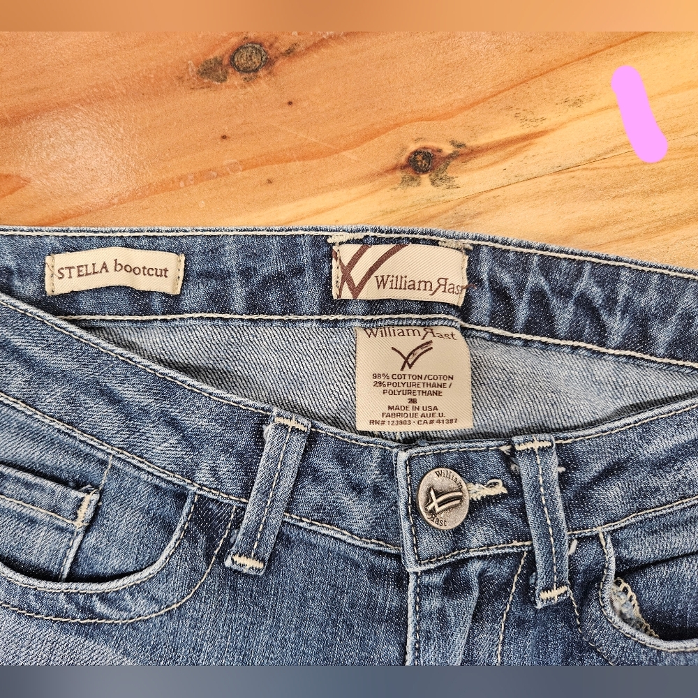 William Rast Women's Blue Bootcut Denim Jeans Size 28